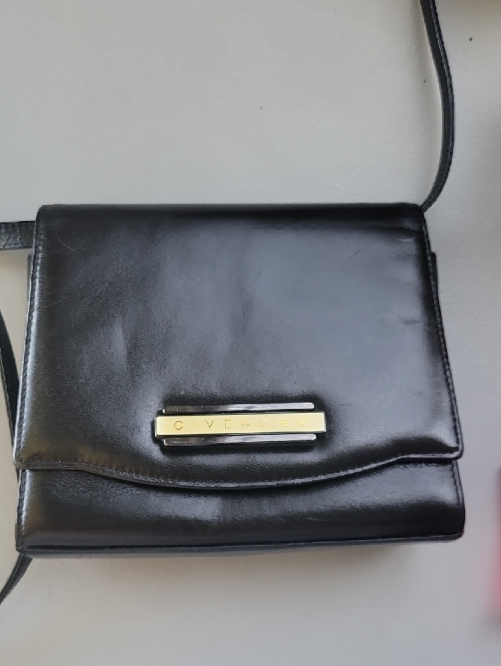 Givenchy Maroquinerie Nobile Leather Shoulder Crossbody Bag Black Noir Small - Picture 3 of 13